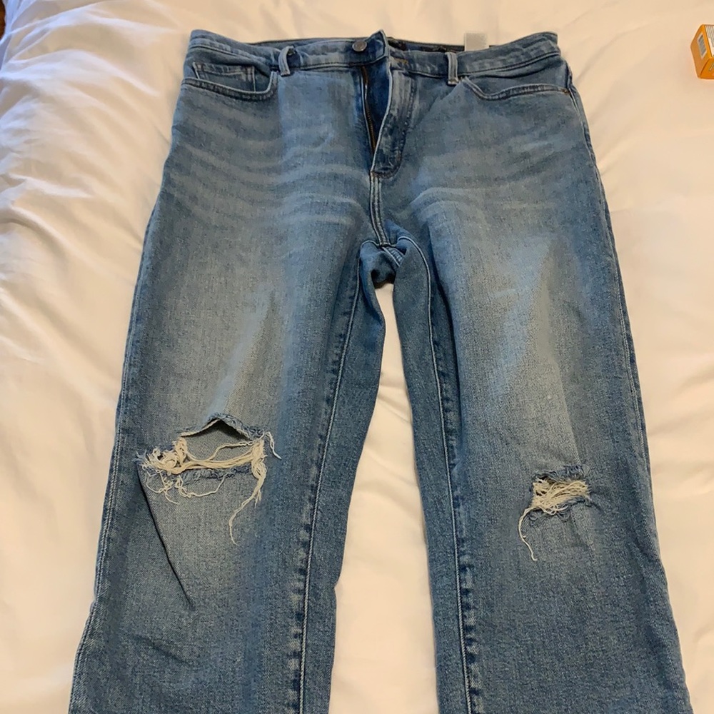 Banana republic high rise straight leg jeans